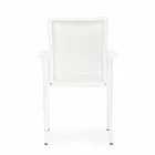 Silla de exterior en aluminio con reposabrazos de Homemotion - Casper Design Viadurini