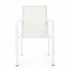 Silla de exterior en aluminio con reposabrazos de Homemotion - Casper Design Viadurini