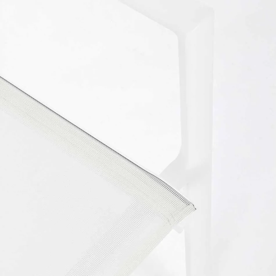 Silla de exterior en aluminio con reposabrazos de Homemotion - Casper Design Viadurini