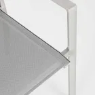 Silla de exterior en aluminio con reposabrazos de Homemotion - Casper Design Viadurini