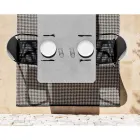 Silla de exterior de aluminio con o sin cojín, alta calidad, 4 piezas - Filomena Viadurini