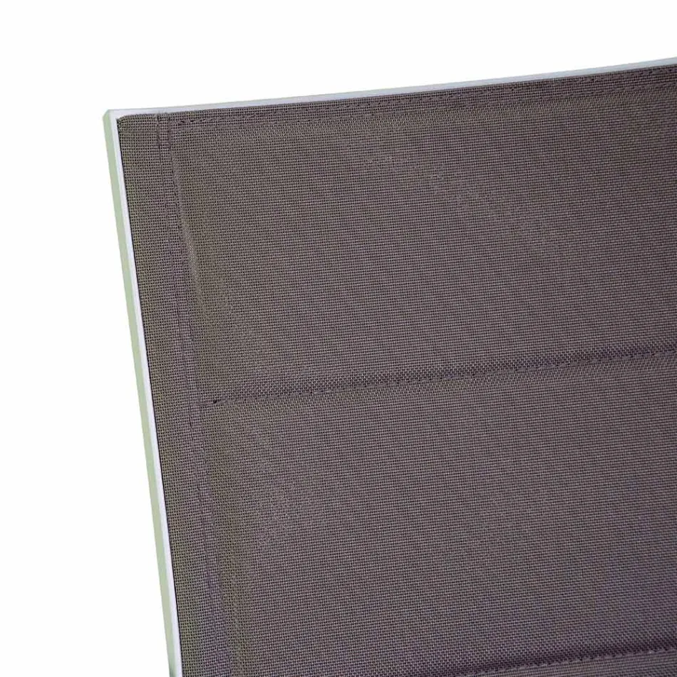 Silla de Exterior en Aluminio con Textilene de Doble Capa - Excursión Viadurini