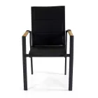 Silla de Exterior en Aluminio con Textilene de Doble Capa - Excursión Viadurini