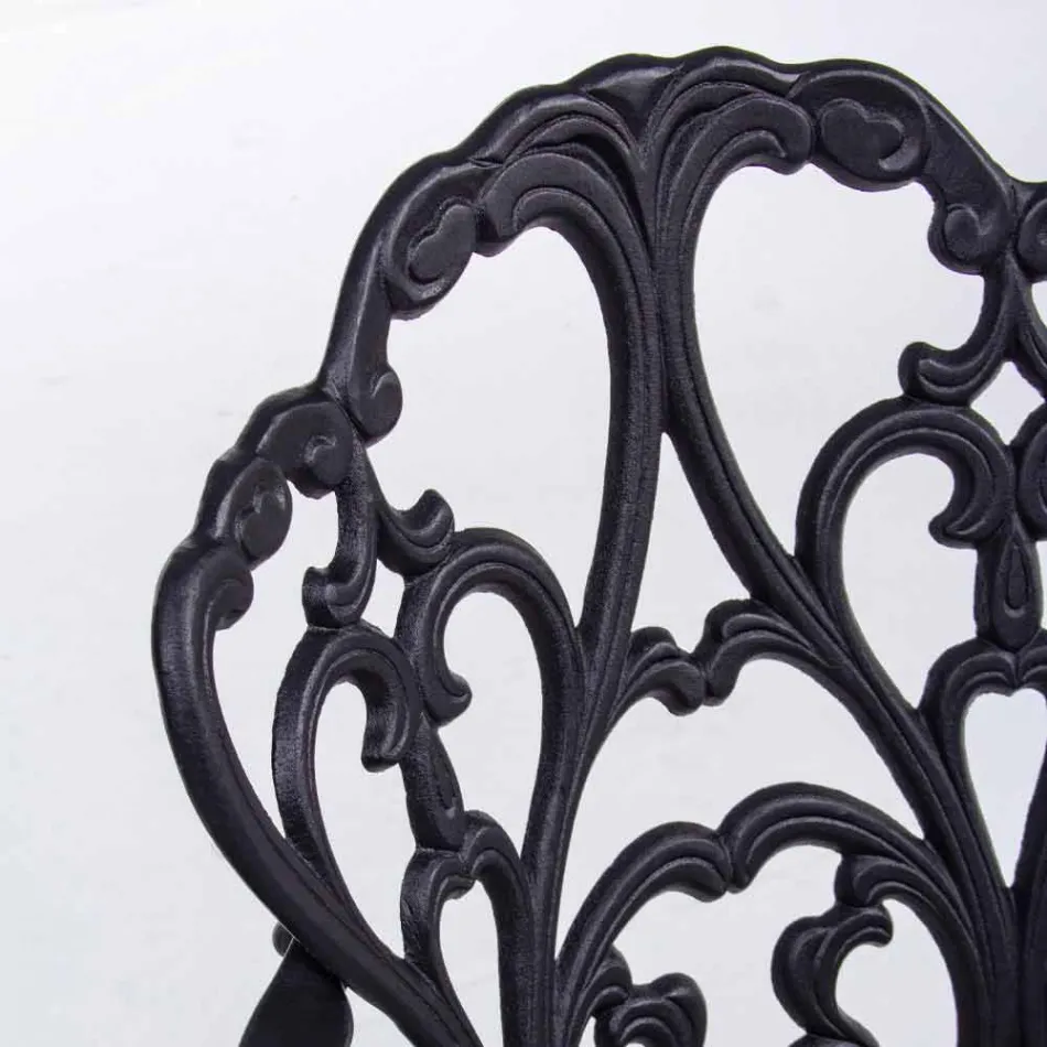 Silla de exterior en aluminio pintado acabado mate, 2 piezas - Casiro Viadurini