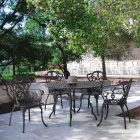 Silla de exterior en aluminio pintado acabado mate, 2 piezas - Casiro Viadurini