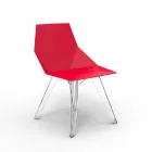 Silla de exterior de policarbonato y polipropileno de diseño Faz Vondom Viadurini