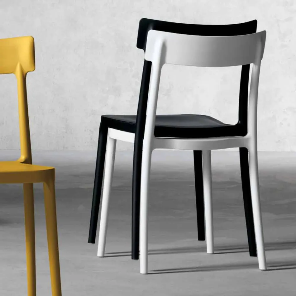 Silla de diseño para exterior / interior de polipropileno fabricada en Italia Peia Viadurini