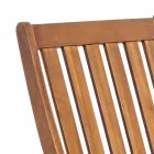 Silla plegable para exteriores en madera de acacia, 2 piezas - Grima Viadurini