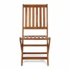 Silla plegable para exteriores en madera de acacia, 2 piezas - Grima Viadurini