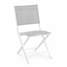 Silla plegable para exteriores en Textilene y Aluminio, 4 Piezas - Holly Viadurini