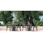 Silla de exterior Varaschin Emma en tejido y diseño de aluminio. Viadurini