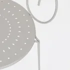 Silla de Jardín con Reposabrazos Diseño Shabby Chic en Acero - Enchantment Viadurini