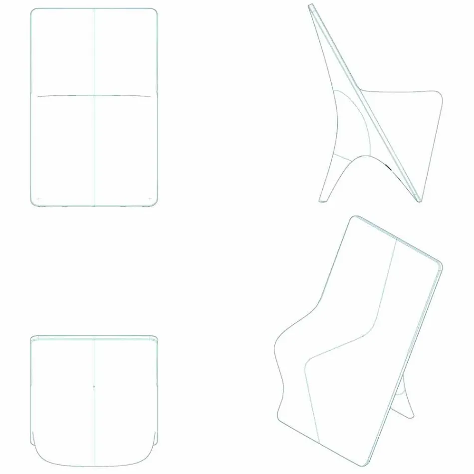 Silla de jardín de diseño moderno Sloo by Vondom, en polietileno Viadurini