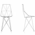 Silla de jardín de diseño Vondom Faz en polipropileno y acero inoxidable. Viadurini