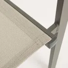 Silla de Jardín Apilable en Aluminio y Textileno de Diseño Moderno - Franz Viadurini