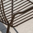 Silla de jardín apilable en metal Made in Italy 2 piezas - Giuliana Viadurini