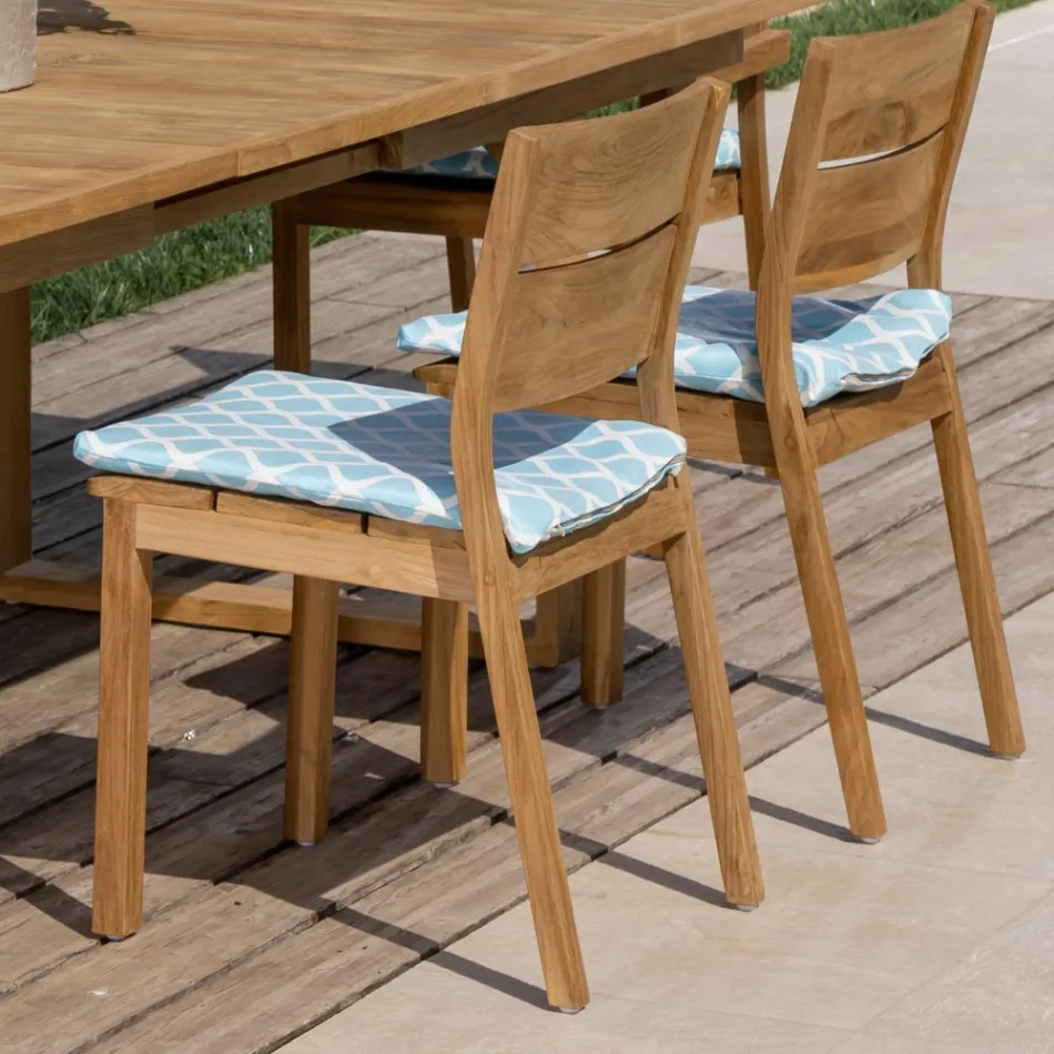 Silla de jardín en madera de teca - Marie Viadurini