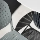 Silla de Jardín en Metal Pintado Made in Italy 2 Piezas - Synergy Viadurini