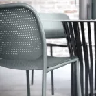 Silla de Jardín en Metal Pintado Made in Italy 2 Piezas - Synergy Viadurini