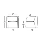 Silla de jardín en polietileno y madera de abedul Made in Italy - Talula Viadurini