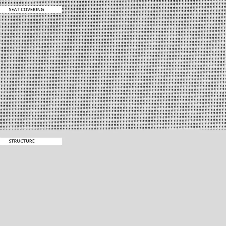 Silla de jardín en textileno y base de aluminio Made in Italy - Milanka Viadurini