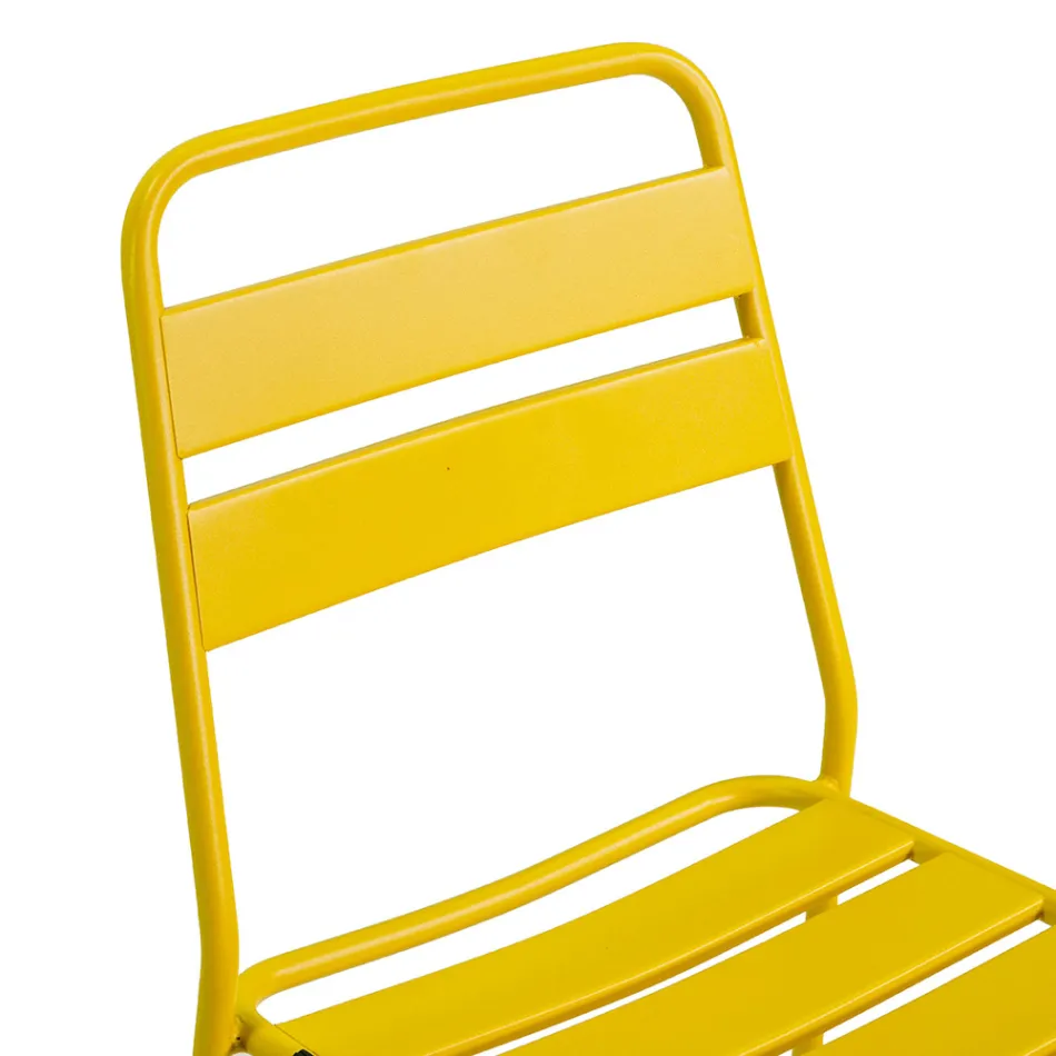 Silla de jardín totalmente de metal - Cinta Viadurini