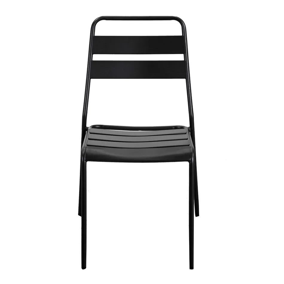 Silla de jardín totalmente de metal - Cinta Viadurini