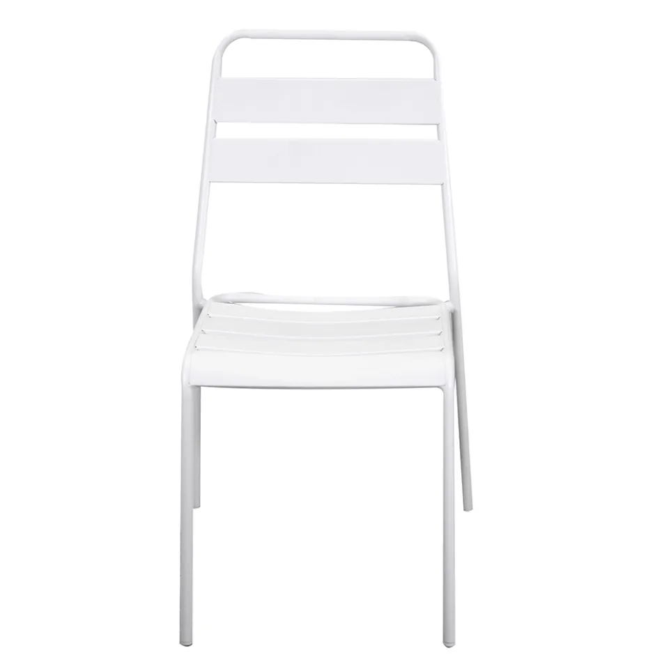 Silla de jardín totalmente de metal - Cinta Viadurini