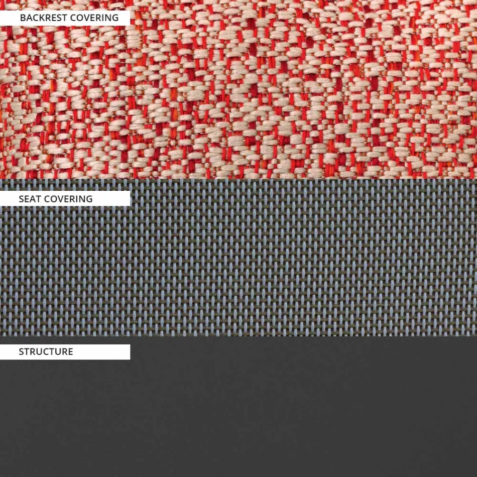 Estructura de silla de jardín en aluminio pintado Made in Italy - Jouve Viadurini