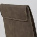 Silla de interior con respaldo alto en piel sintética Made in Italy - Cleto Viadurini