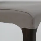 Silla de interior en madera de fresno y polipiel Made in Italy - Floki Viadurini