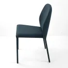Silla de comedor totalmente tapizada en piel sintética Made in Italy - Eloi Viadurini