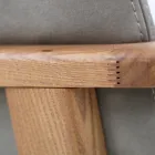 Silla de comedor con reposabrazos en madera de fresno Made in Italy - Betsy Viadurini