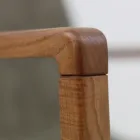 Silla de comedor con reposabrazos en madera de fresno Made in Italy - Betsy Viadurini