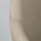 Silla de comedor con reposabrazos en cuero color hielo Made in Italy - Lyanne Viadurini