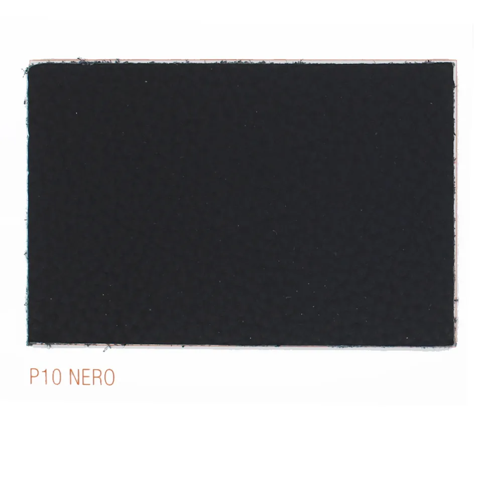 Silla de comedor con reposabrazos tapizada en cuero negro Made in Italy - Meyer Viadurini