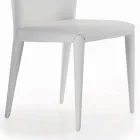 Silla de Comedor con Asiento y Patas Tapizadas Made in Italy - Verona Viadurini