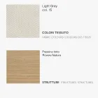 Silla de Comedor con Asiento de Tela y Estructura de Fresno - Aisha Viadurini