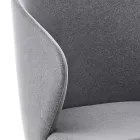 Silla de Comedor con Estructura de Metal y Asiento de Terciopelo Made in Italy - Rodino Viadurini