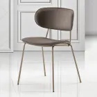 Silla de Comedor en Tela de 2 Acabados Diferentes Made in Italy - Sanemi Viadurini