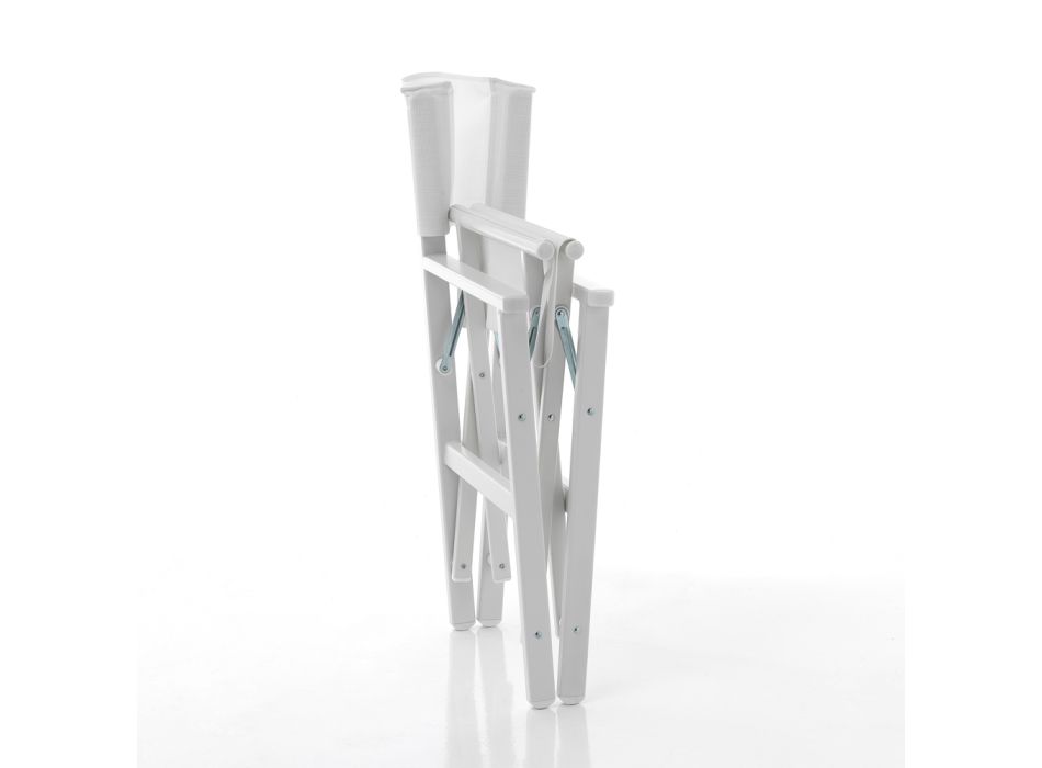 Silla de Director Plegable en Aluminio y Textileno - Fluoro Viadurini