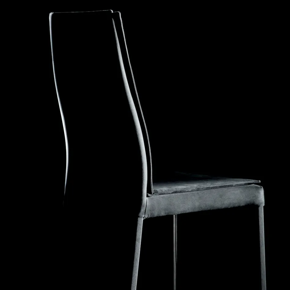 Silla de salón totalmente tapizada Made in Italy - Aosta Viadurini