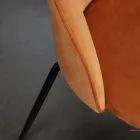 Silla de Salón con Asiento y Patas en Diferentes Acabados - Chandra Viadurini