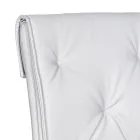 Silla de salón con estructura y asiento en piel sintética Made in Italy - Grogu Viadurini