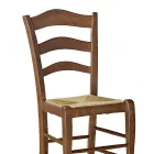 Silla de salón de haya con asiento de paja Made in Italy - Tamara Viadurini