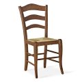 Silla de salón de haya con asiento de paja Made in Italy - Tamara