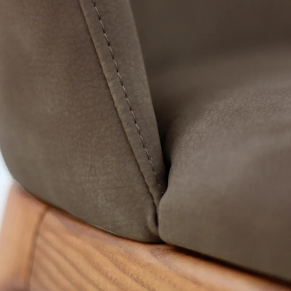 Silla de salón en madera de fresno teñida Made in Italy - Lyanne Viadurini