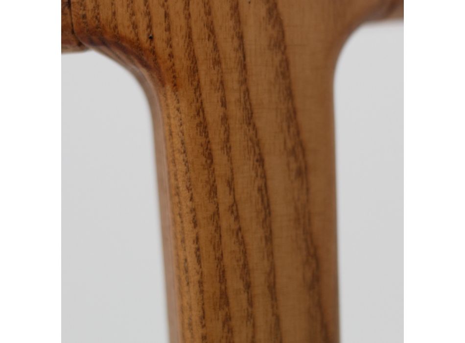 Silla de salón en madera de fresno teñida Made in Italy - Lyanne Viadurini