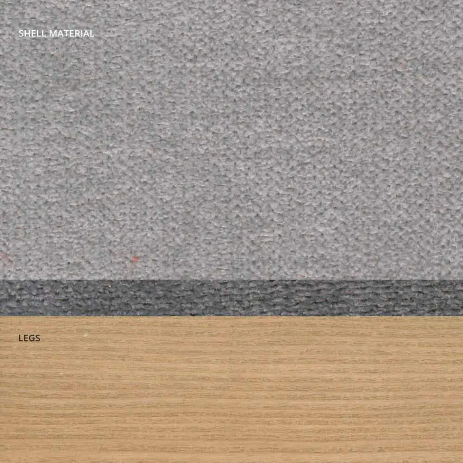 Silla de salón en tela y madera moderna hecha en Italia, Oriella Viadurini