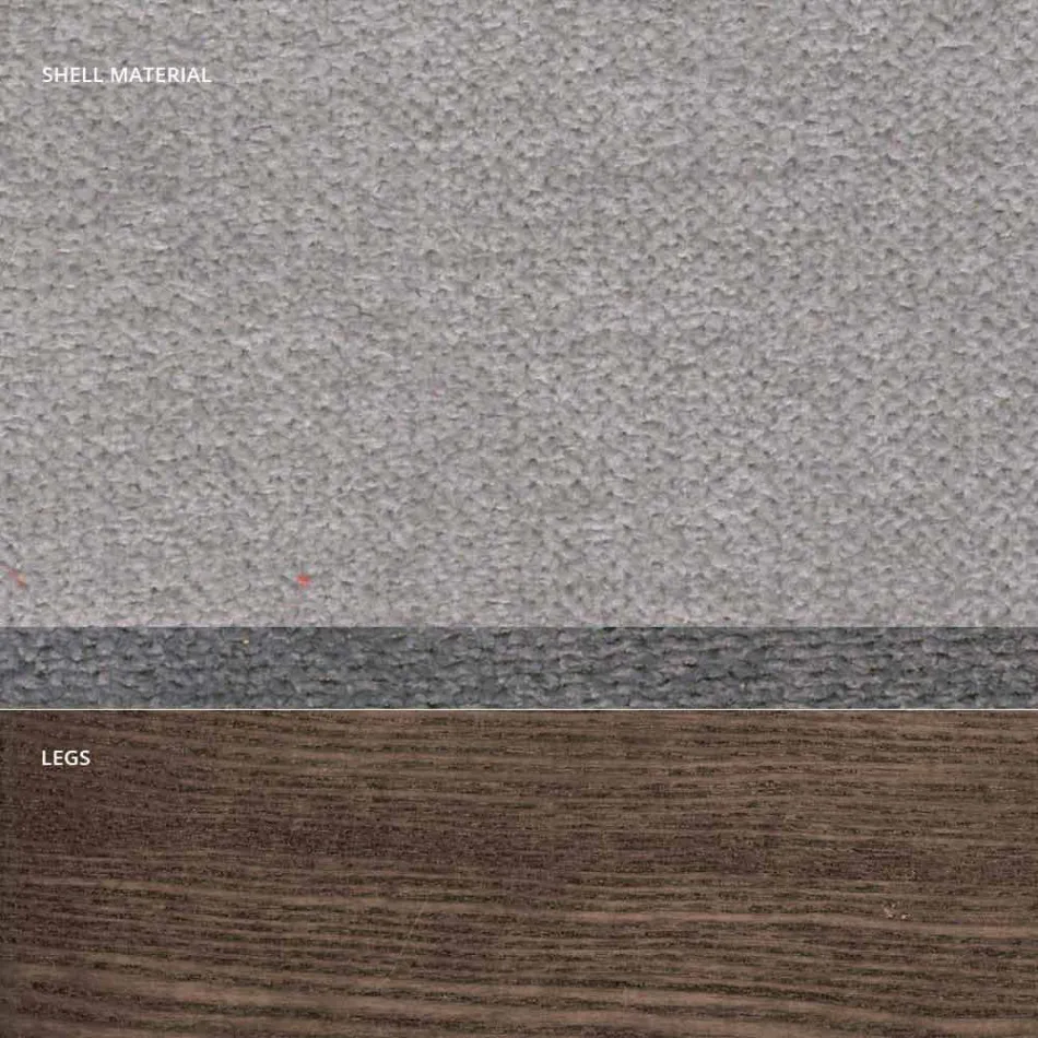 Silla de salón en tela y madera moderna hecha en Italia, Oriella Viadurini